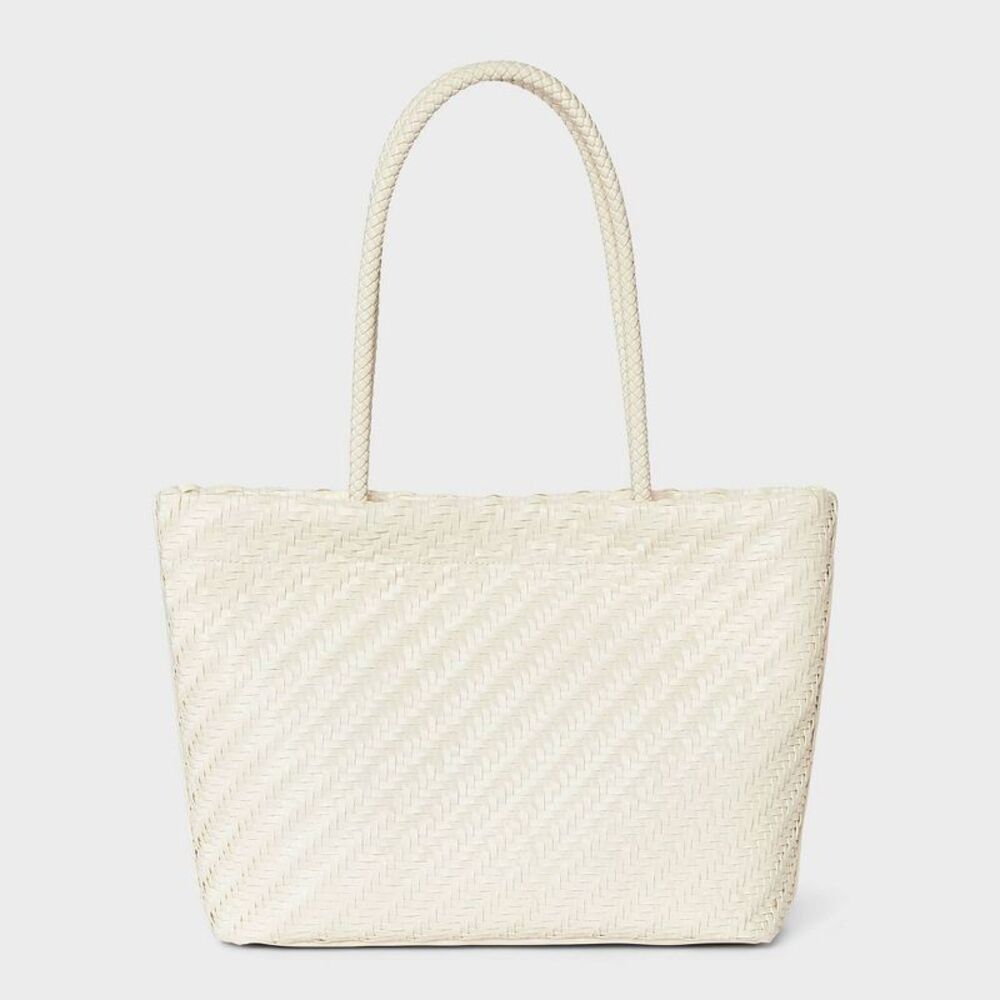 A New Day - Woven Tote Bag - A New Day Cream Cream